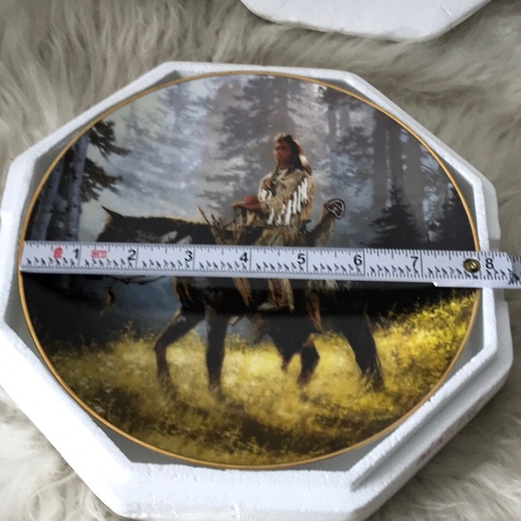 NEW 1992 The Hamilton Collection Mystic Warrior Peace Maker plate numbered mint - Picture 5 of 7